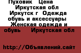 Пуховик › Цена ­ 900 - Иркутская обл., Иркутск г. Одежда, обувь и аксессуары » Женская одежда и обувь   . Иркутская обл.